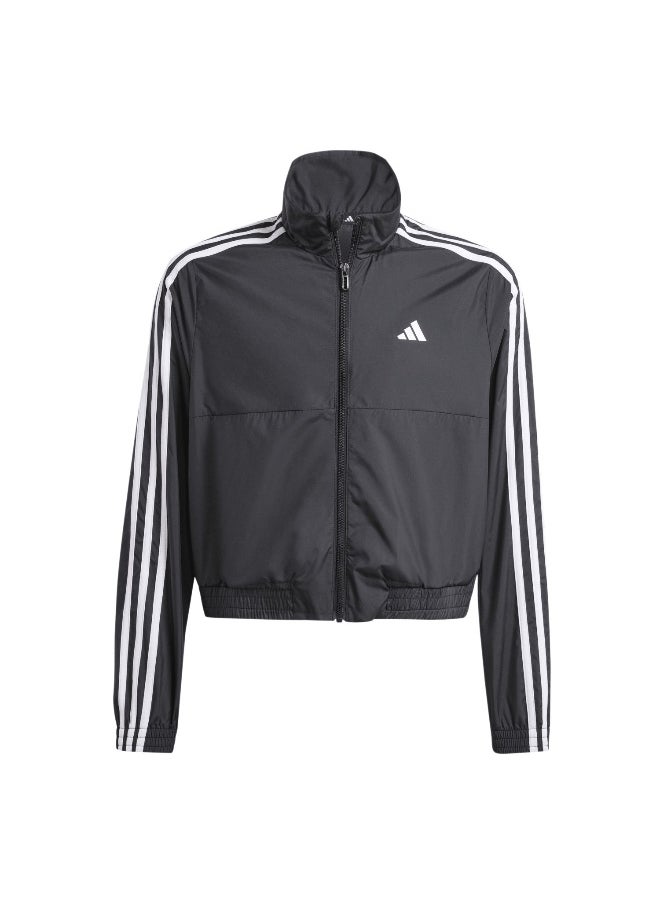 adidas Jg Tr-Es 3S Jk Black Training Jackets 5-6Y