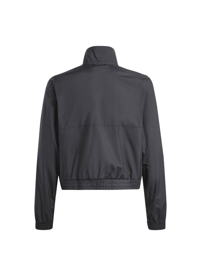 adidas Jg Tr-Es 3S Jk Black Training Jackets 5-6Y