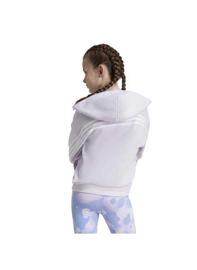 adidas G Fi 3S Fz Purple Training Track Tops 7-8Y