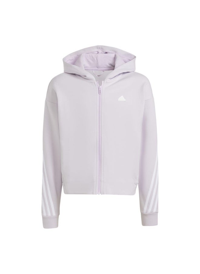 adidas G Fi 3S Fz Purple Training Track Tops 7-8Y