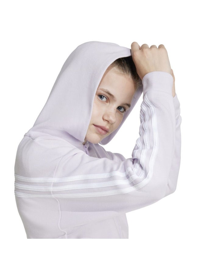 adidas G Fi 3S Fz Purple Training Track Tops 7-8Y