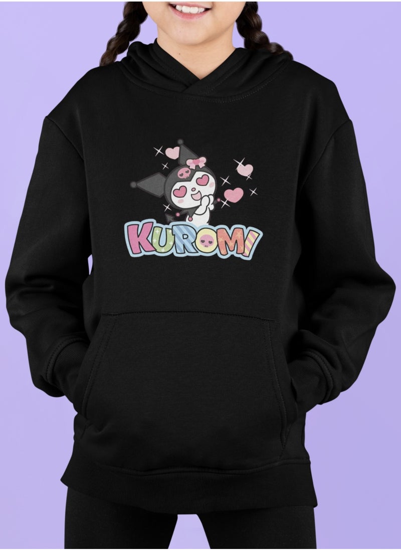 Kuromi Love Hoodie Kids