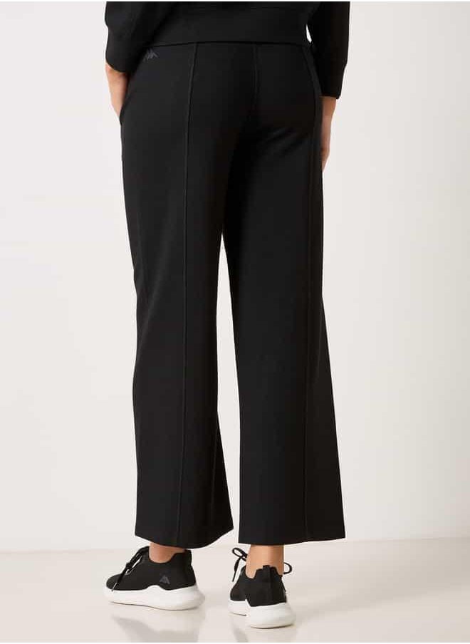 Kappa Panelled Pants with Drawstring Closure and Pockets