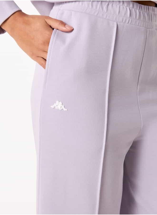 Kappa Logo Print Track Pants with Pockets