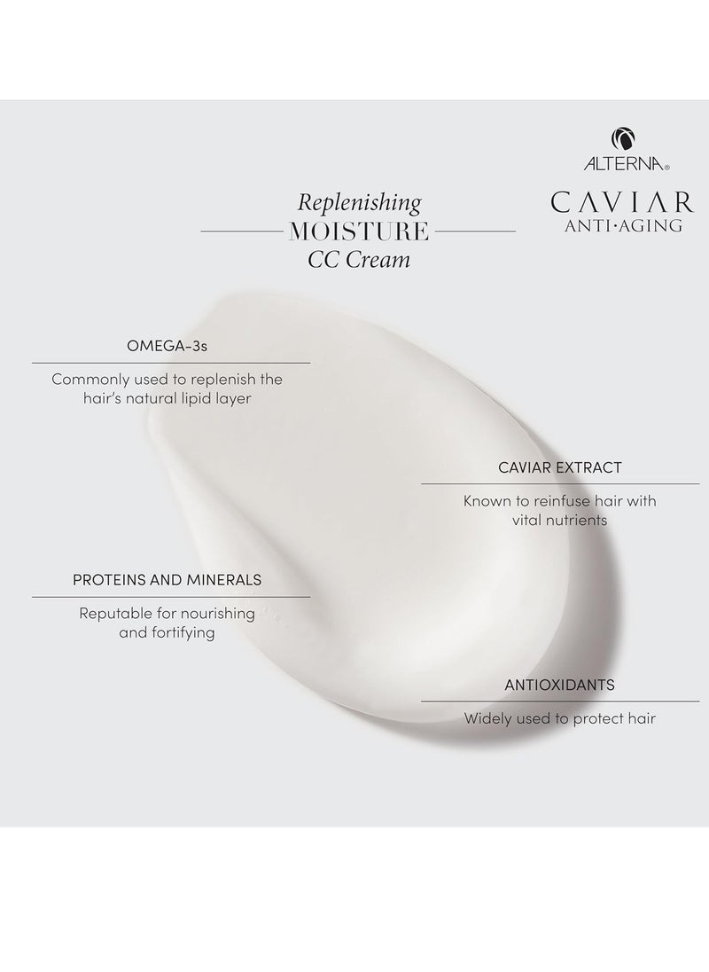 CAVIAR Anti-Aging Replenishing Moisture CC Cream |10-in-1 Hair Protection & Treatment Cream | Nourishes, Restores & Hydrates