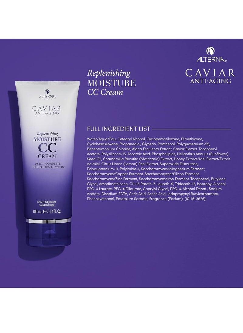 CAVIAR Anti-Aging Replenishing Moisture CC Cream |10-in-1 Hair Protection & Treatment Cream | Nourishes, Restores & Hydrates