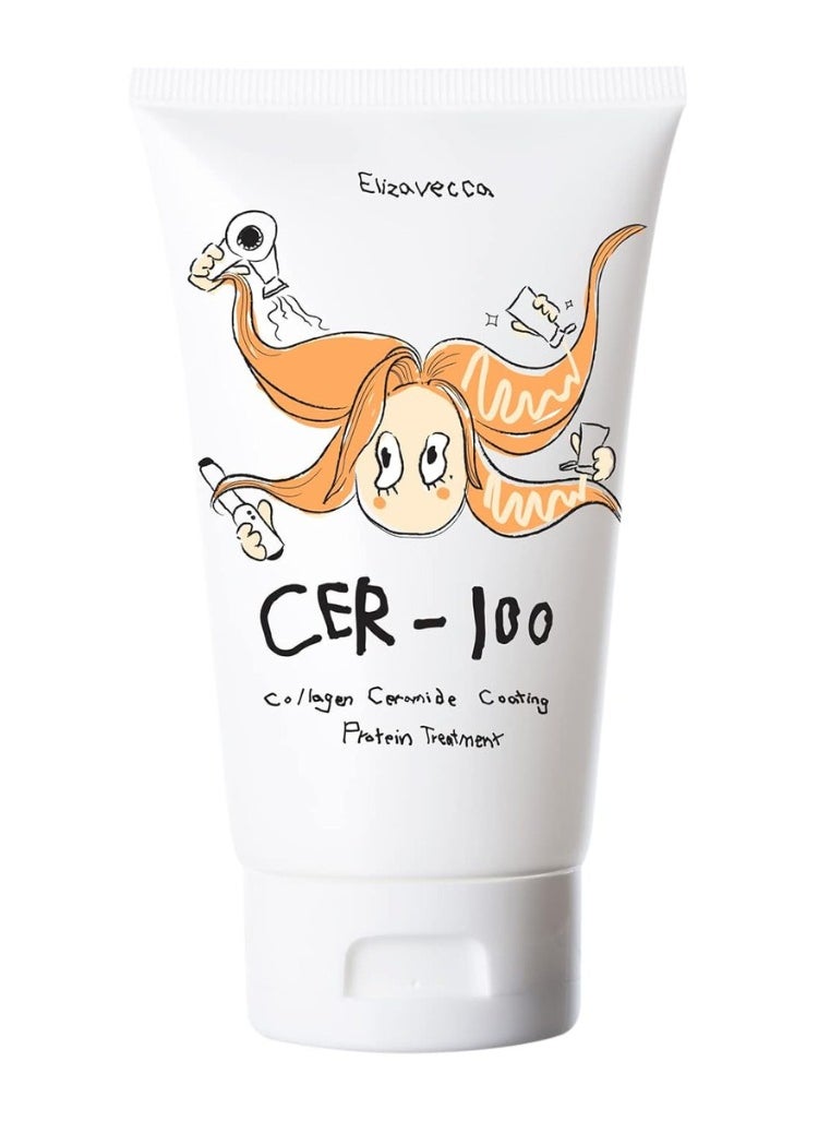 Elizavecca Milky Piggy CER-100 Collagen Ceramide Coating Protein Treatment – Intensive Hair Repair & Hydration, 100ml