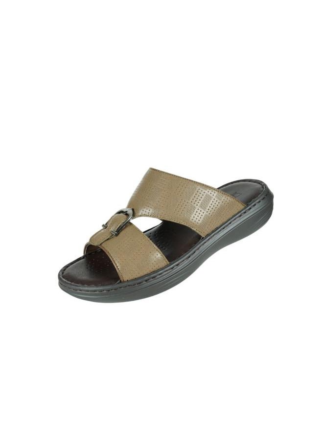 008-3617 Barjeel Uno Mens Arabic Sandals 21410-64 Khaki