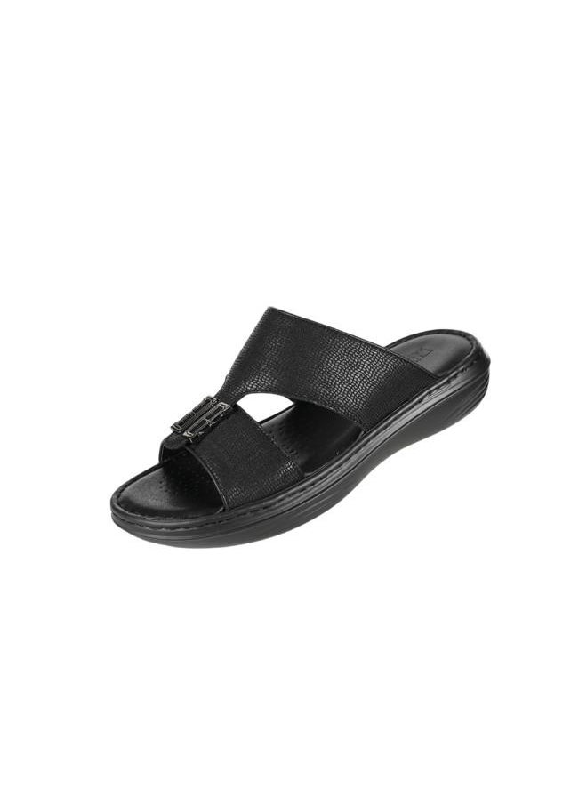 008-3612 Barjeel Uno Mens Arabic Sandals 21410-63 Black