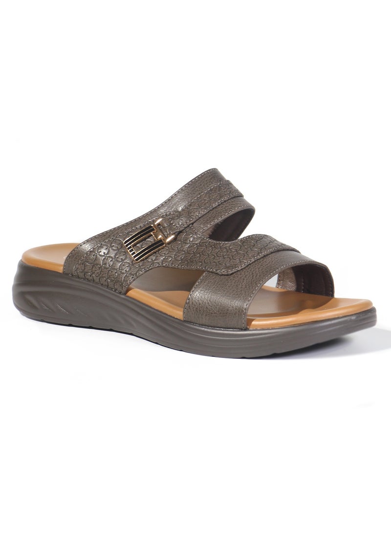 Men’s Arabic Sandals - Ultra-Soft, Lightweight, and Breathable Slip-On Slippers with Flexible Midsole - Anti-Slip, Waterproof, and Odorless Design for Outdoor, Medical, and Casual Wear