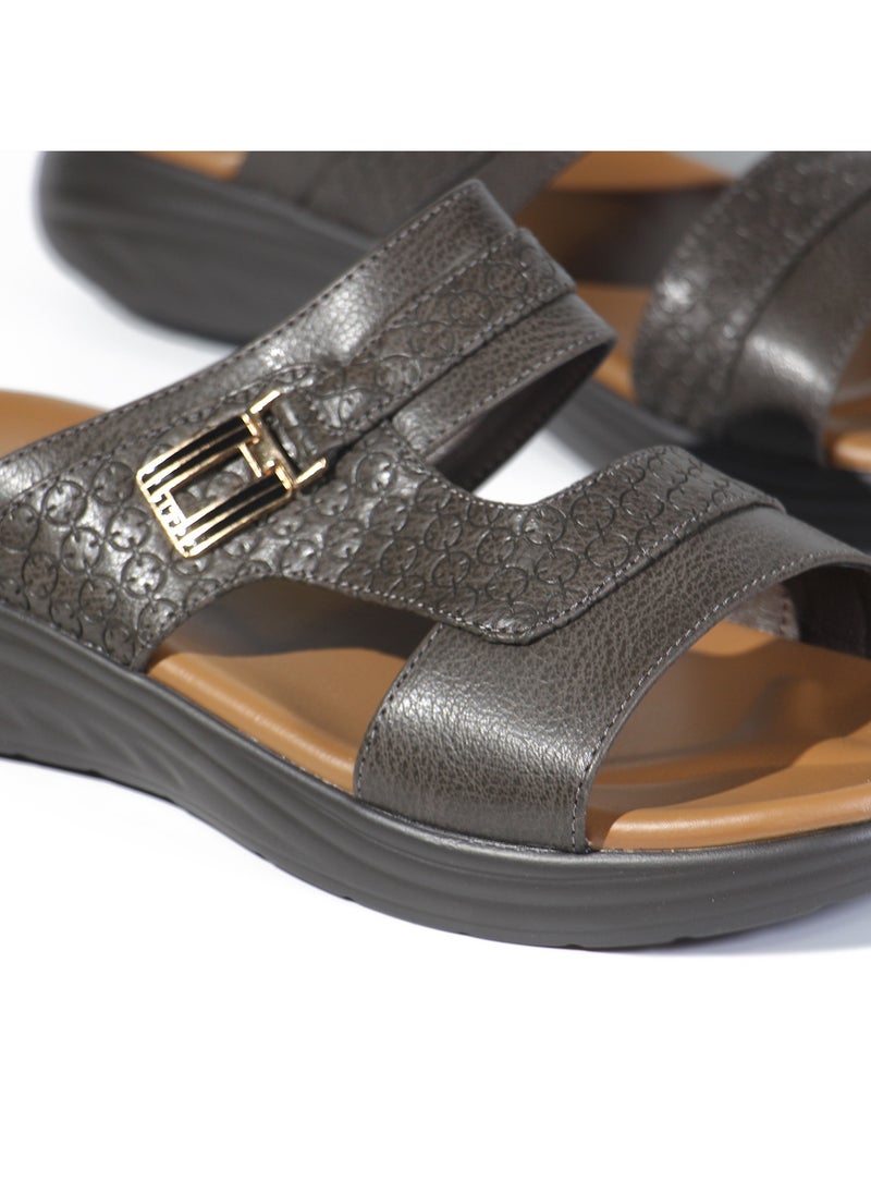 Men’s Arabic Sandals - Ultra-Soft, Lightweight, and Breathable Slip-On Slippers with Flexible Midsole - Anti-Slip, Waterproof, and Odorless Design for Outdoor, Medical, and Casual Wear