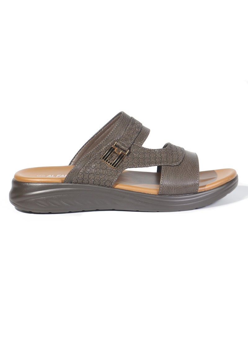 Men’s Arabic Sandals - Ultra-Soft, Lightweight, and Breathable Slip-On Slippers with Flexible Midsole - Anti-Slip, Waterproof, and Odorless Design for Outdoor, Medical, and Casual Wear