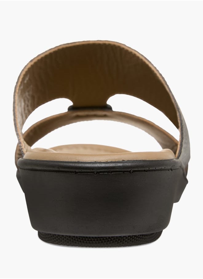 Men Textured Slip-On Arabic Sandals Ramadan Collection