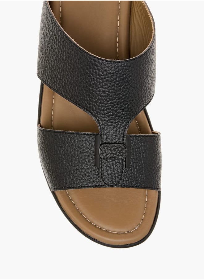 Men Textured Slip-On Arabic Sandals Ramadan Collection