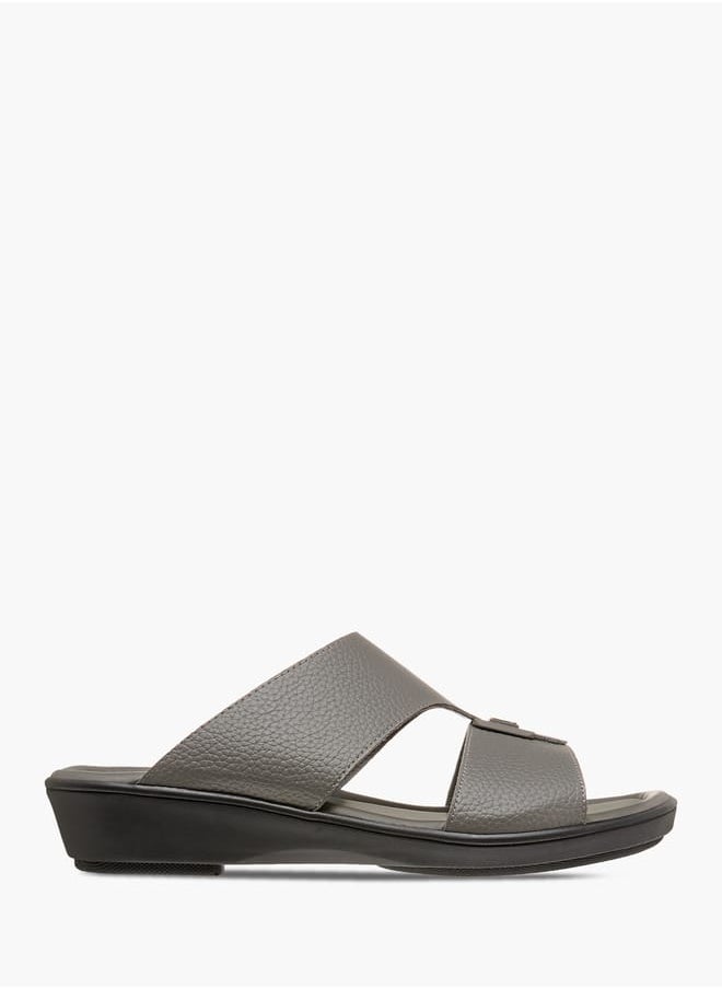 Men Textured Slip-On Arabic Sandals Ramadan Collection
