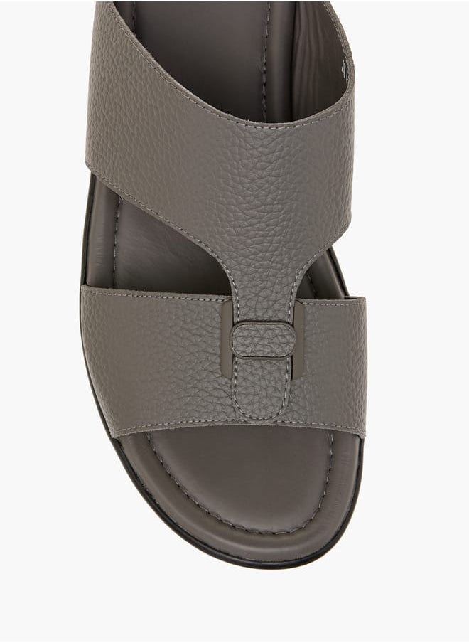 Men Textured Slip-On Arabic Sandals Ramadan Collection