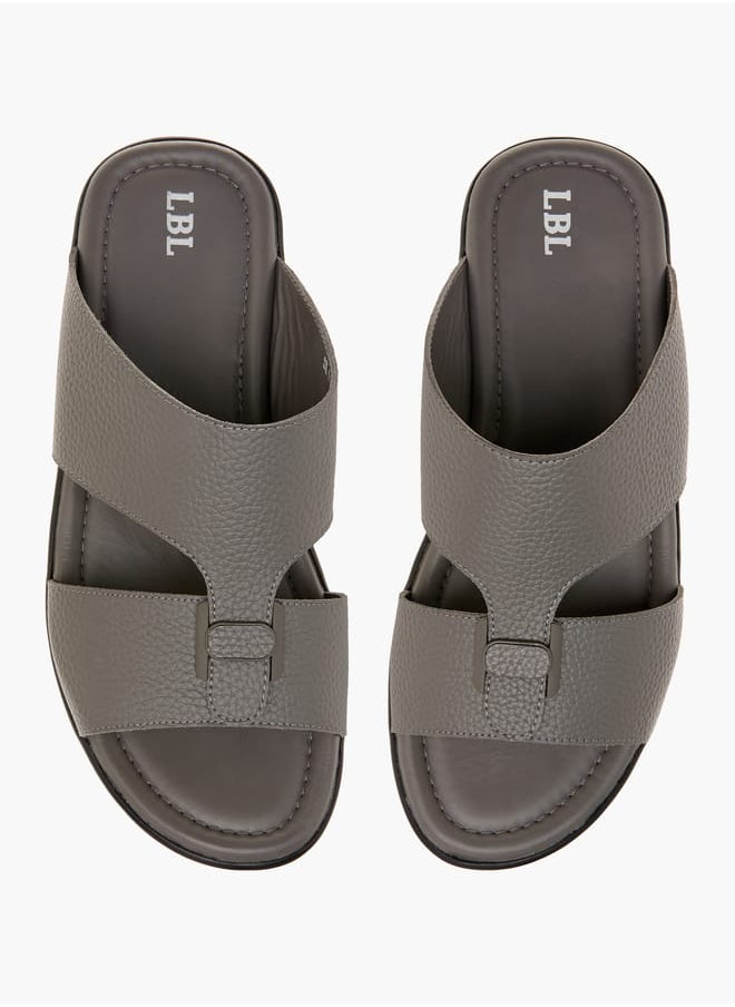 Men Textured Slip-On Arabic Sandals Ramadan Collection