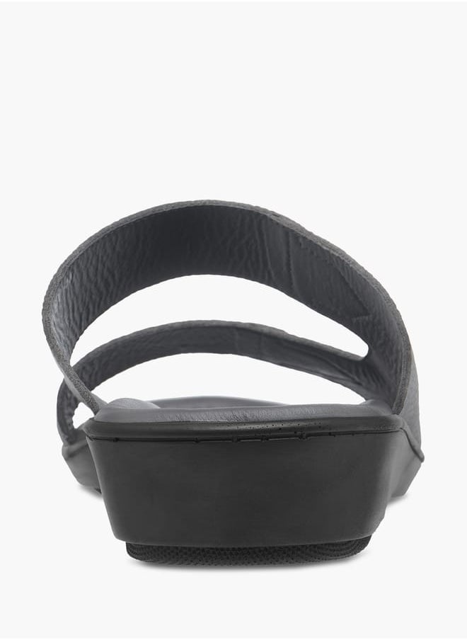 Men Textured Slip-On Arabic Sandals Ramadan Collection