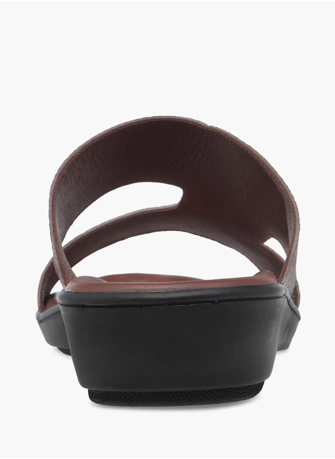 Men Cutout Detail Slip-On Arabic Sandals Ramadan Collection