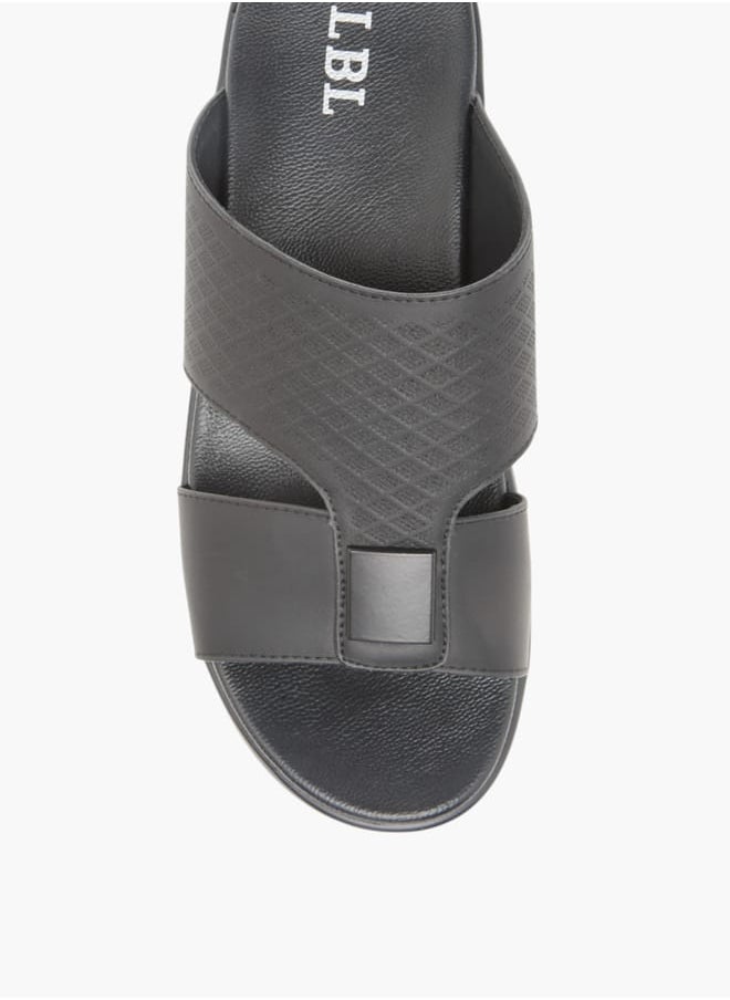 Men Textured Slip-On Arabic Sandals Ramadan Collection