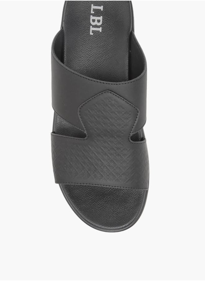 Men Textured Slip-On Arabic Sandals Ramadan Collection