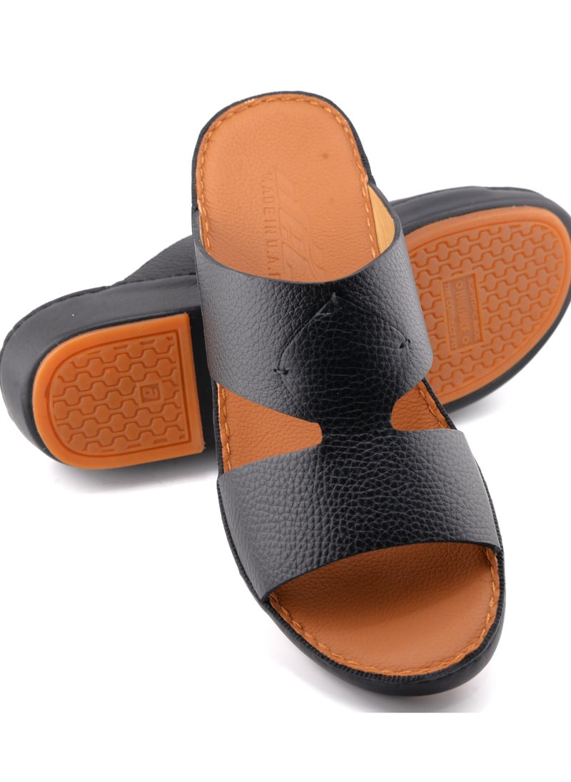 Premium Handmade Arabic Sandal | Pure Leather & PU Sole | Authentic Craftsmanship