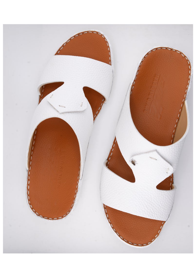 Premium Handmade Arabic Sandal | Pure Leather & PU Sole | Authentic Craftsmanship