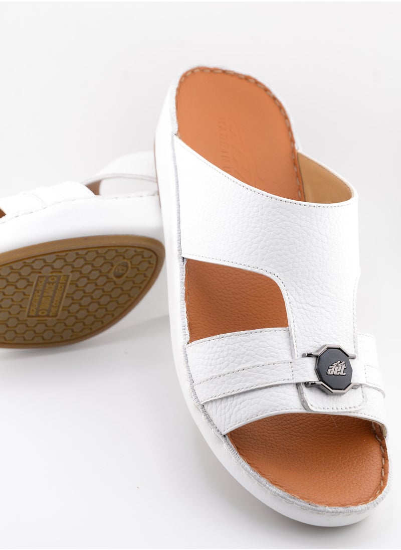 Premium Handmade Arabic Sandal | Pure Leather & PU Sole | Authentic Craftsmanship