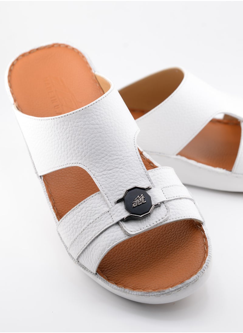 Premium Handmade Arabic Sandal | Pure Leather & PU Sole | Authentic Craftsmanship