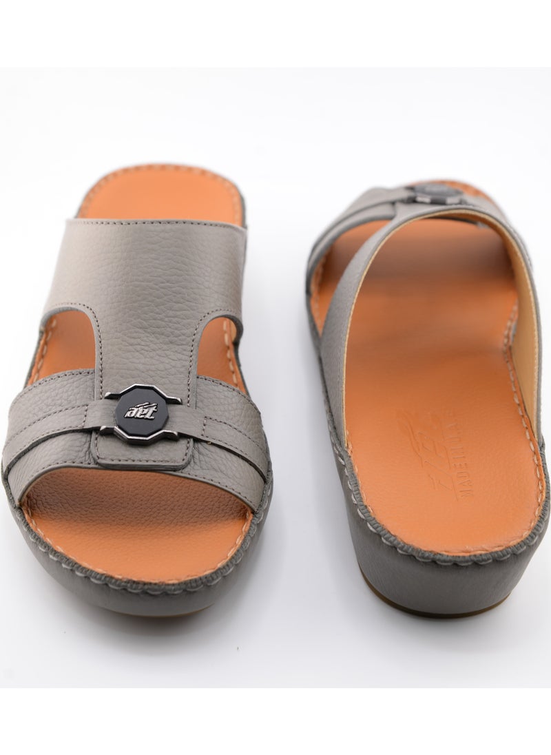 Premium Handmade Arabic Sandal | Pure Leather & PU Sole | Authentic Craftsmanship