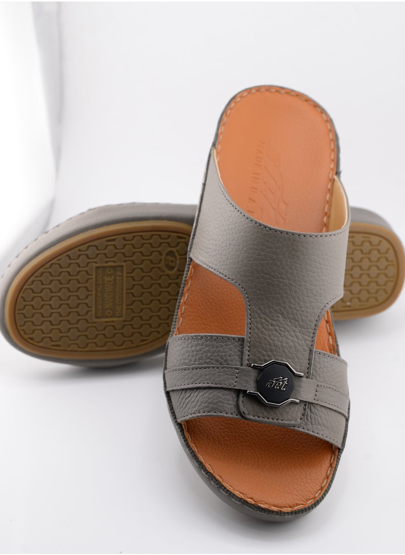 Premium Handmade Arabic Sandal | Pure Leather & PU Sole | Authentic Craftsmanship