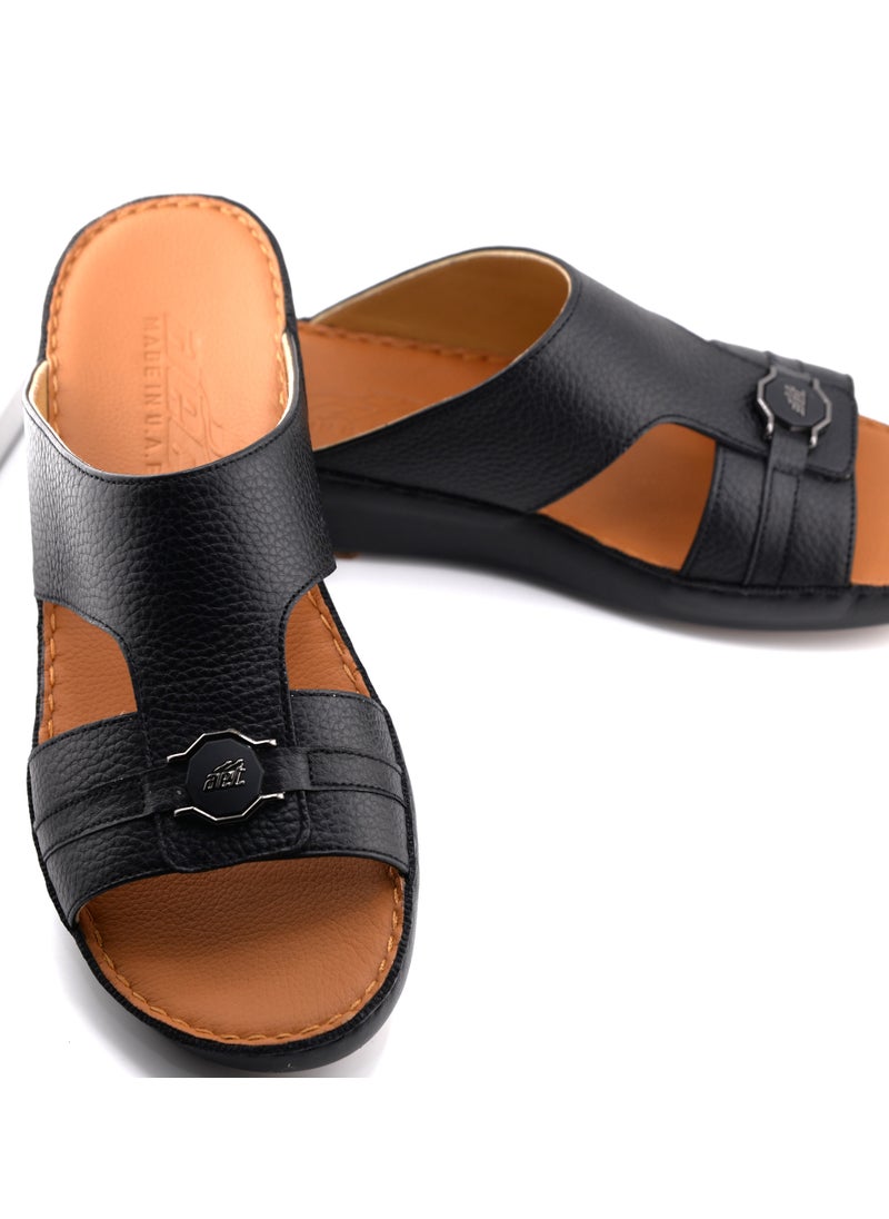 Premium Handmade Arabic Sandal | Pure Leather & PU Sole | Authentic Craftsmanship