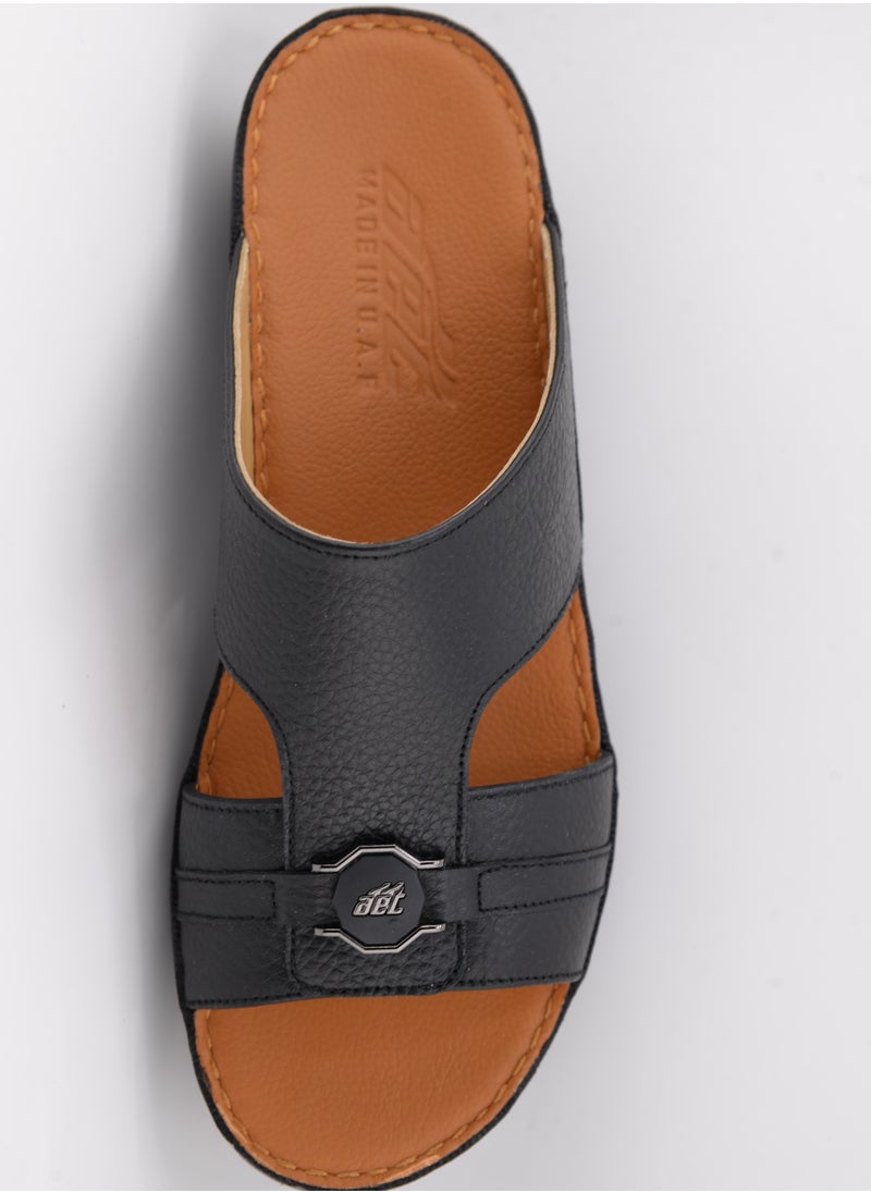 Premium Handmade Arabic Sandal | Pure Leather & PU Sole | Authentic Craftsmanship