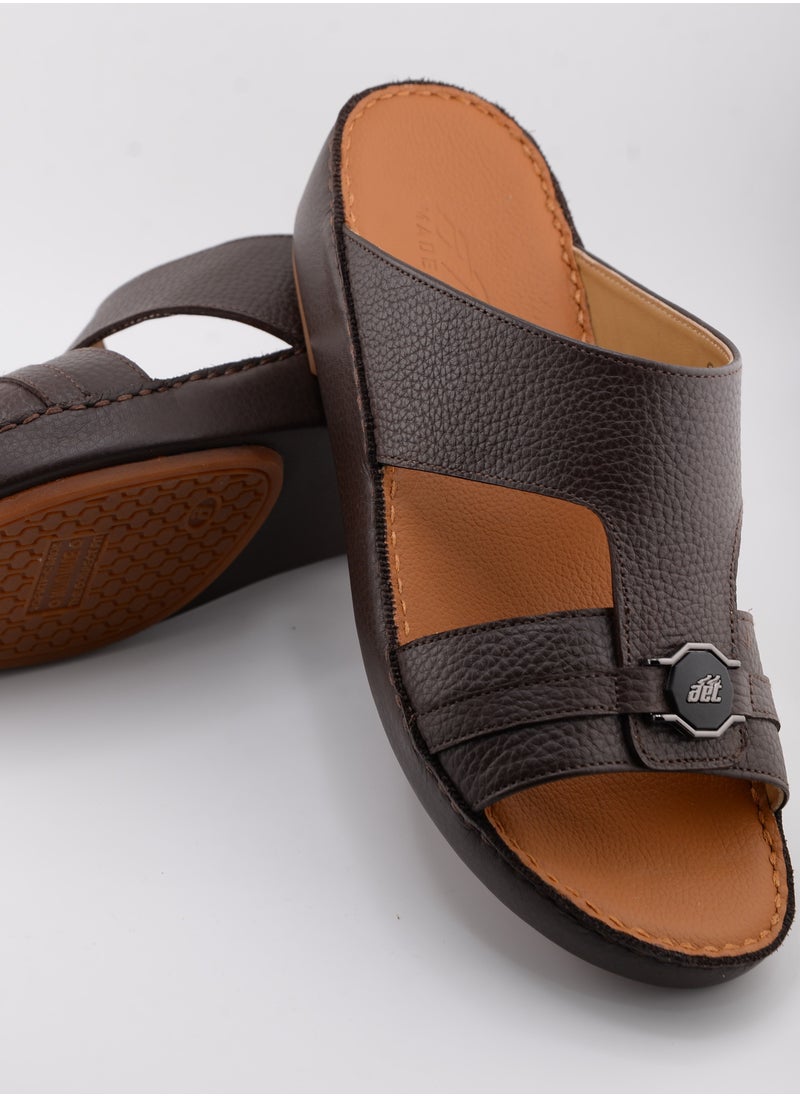 Premium Handmade Arabic Sandal | Pure Leather & PU Sole | Authentic Craftsmanship