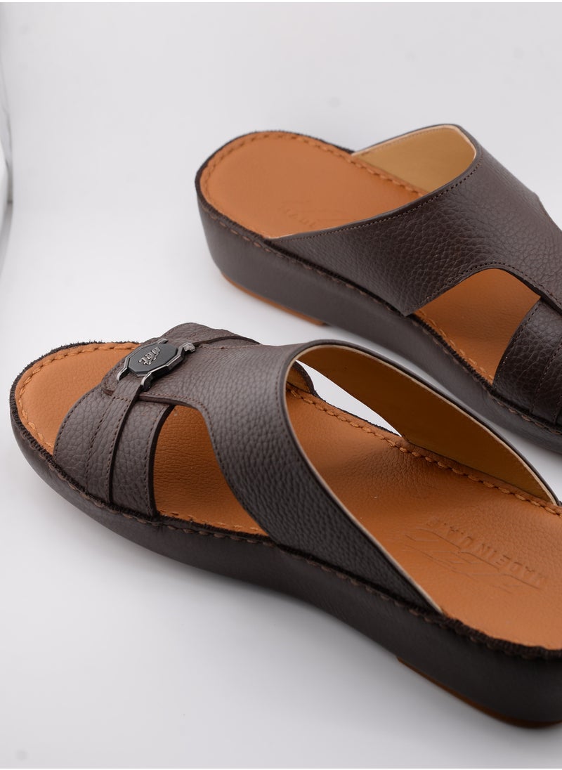 Premium Handmade Arabic Sandal | Pure Leather & PU Sole | Authentic Craftsmanship