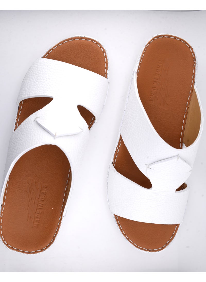 Premium Handmade Arabic Sandal | Pure Leather & PU Sole | Authentic Craftsmanship