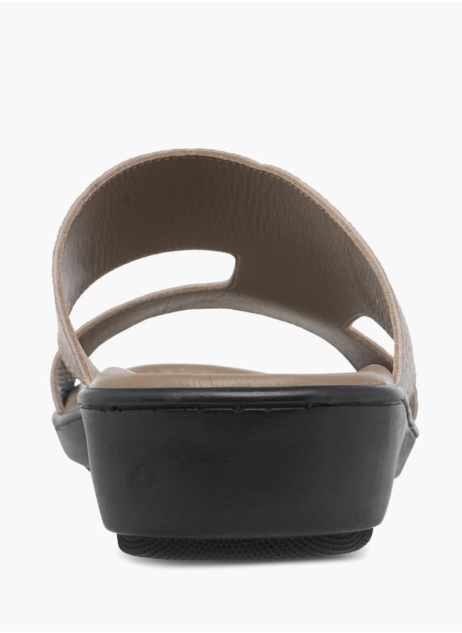 Men's Cutout Detail Slip-On Arabic Sandals Ramadan Collection