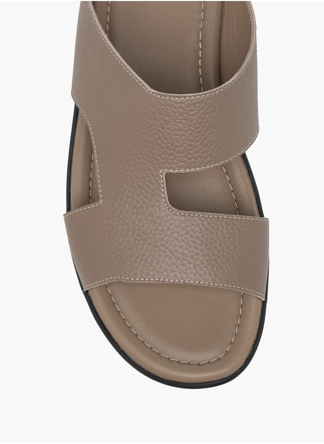 Men's Cutout Detail Slip-On Arabic Sandals Ramadan Collection