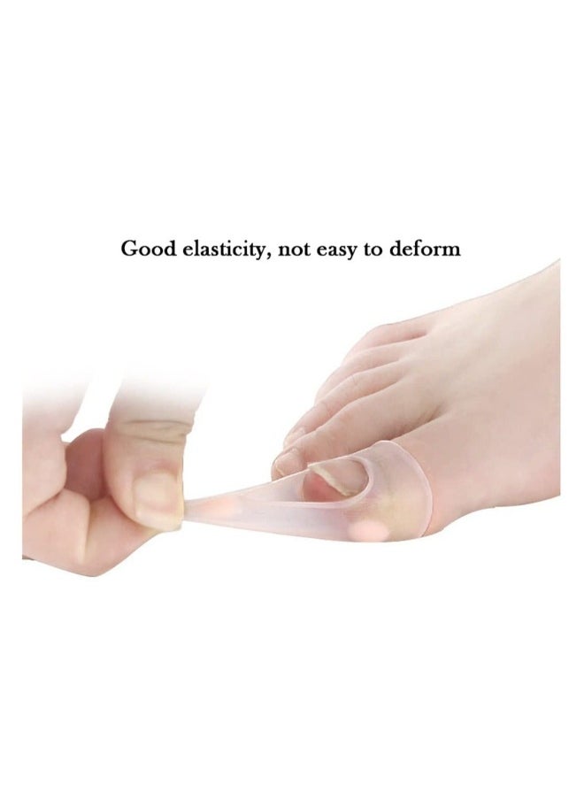 5 Pairs Elastic Silicone Ingrown Toenail Correction Sleeves Ingrown Toenail Corrector Ingrown Toenail Lifter Big Toe Sleeves Foot Care Toe Protector Paronychia Treatment Pedicure Tool Set