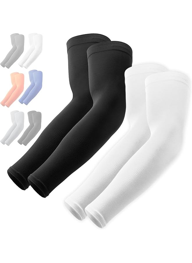 Sun Protection Arm Sleeves - Cooling Compression Arm Sleeve - Sports &  Arm Sleeves for Men & Women