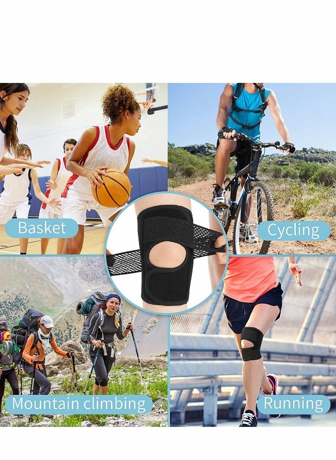 Knee Brace with Side Stabilizers Relieve Meniscal Tear Knee Pain ACL MCL Arthritis,Joint Pain Relief, Breathable Adjustable Knee Support Suitable for Sports Injuries (Right - L)