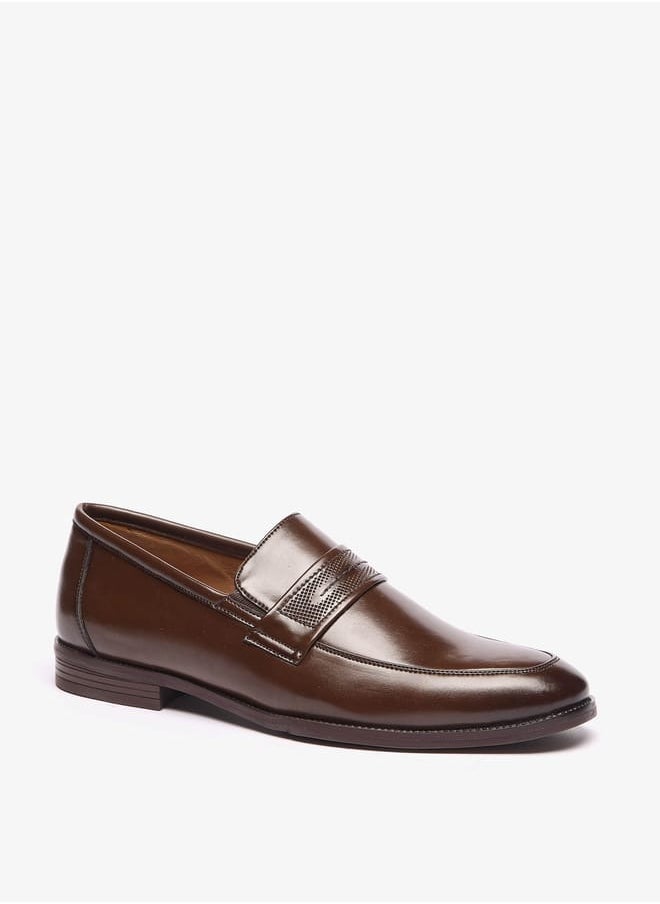 Men Solid Slip-On Loafers