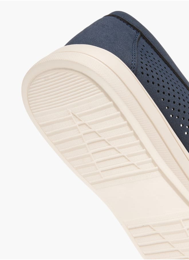 Mens Perforated Slip-On Loafers