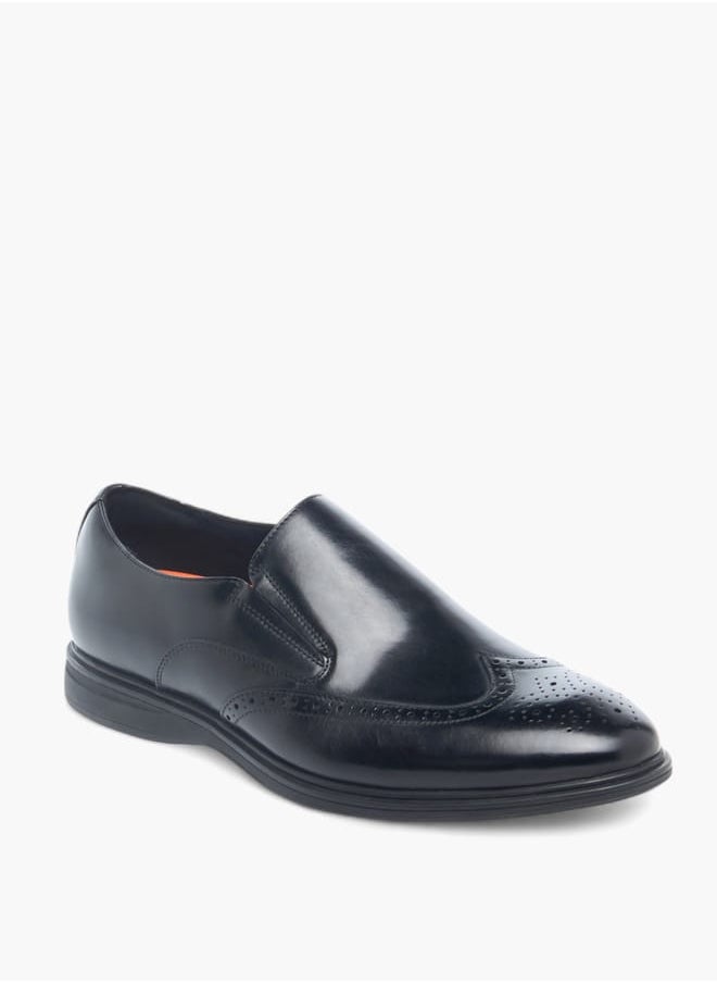 Men Panelled Slip-On Loafers