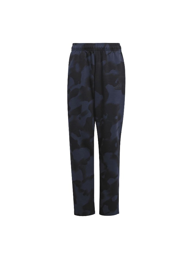adidas J Fi Aop Pt Black Training Pants 7-8Y