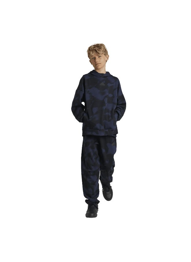 adidas J Fi Aop Pt Black Training Pants 7-8Y
