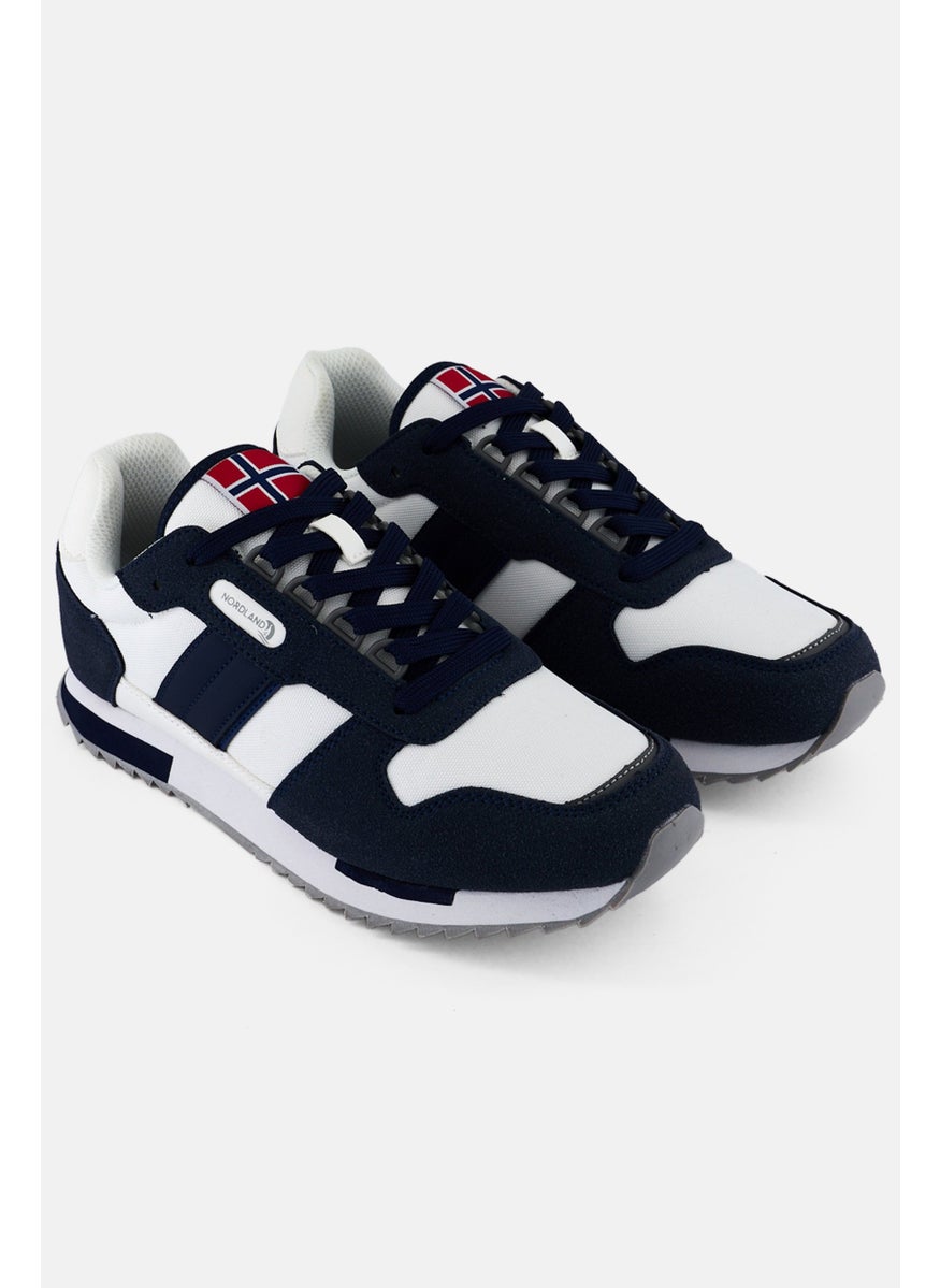 Men Lace Up Casual Shoes, Navy Blue