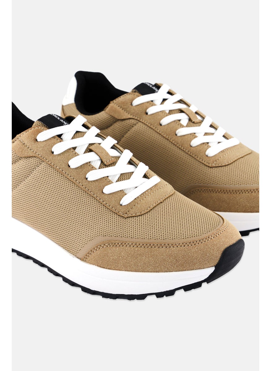 Men Lace Up Outdoor Causal Shoes, Khaki