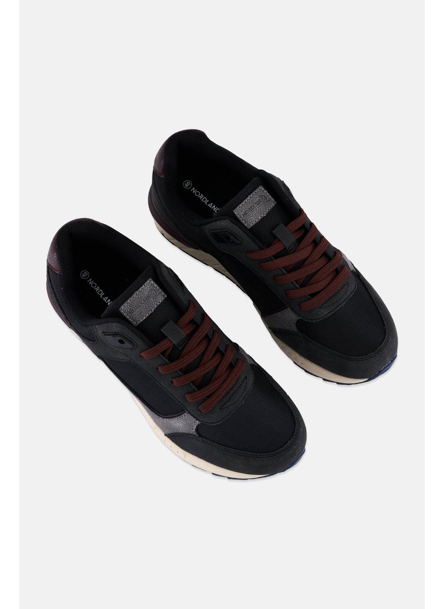 Men Lace Up Casual Shoes, Black