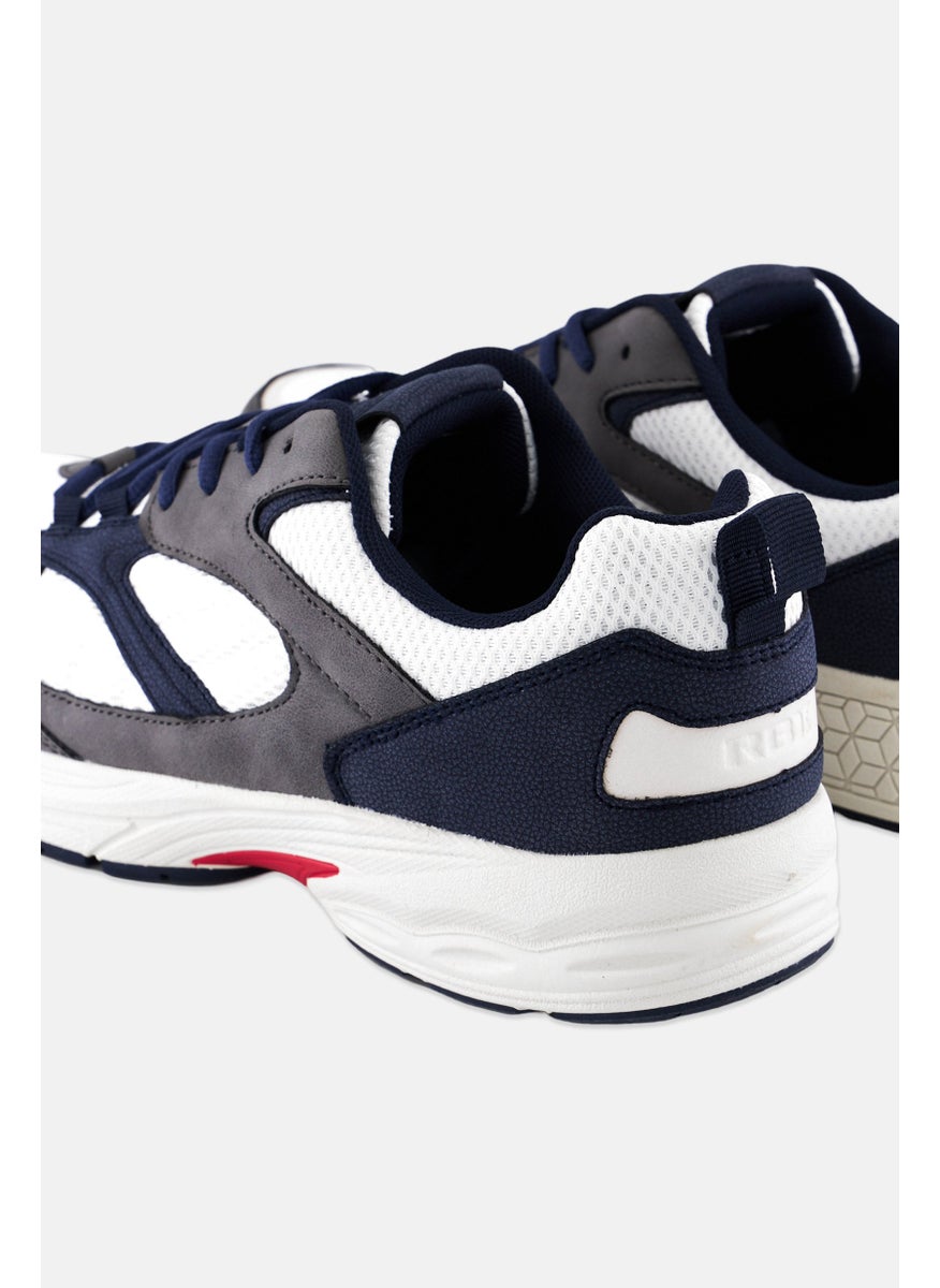 Men Textile Upper Lace Up Shoes, White